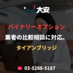 バイナリーオプション業者の比較相談に対応。｜タイアンブリッジ