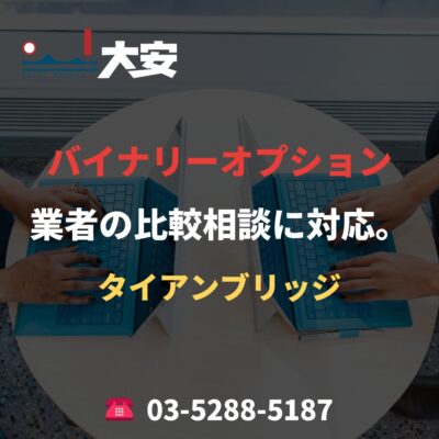 バイナリーオプション業者の比較相談に対応。｜タイアンブリッジ