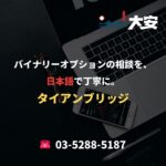 バイナリーオプションの相談を、日本語で丁寧に。｜タイアンブリッジ