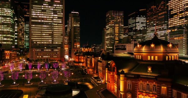東京駅の夜景