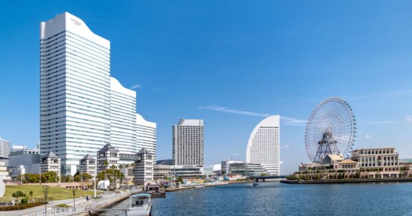 横浜みなとみらいの都市風景