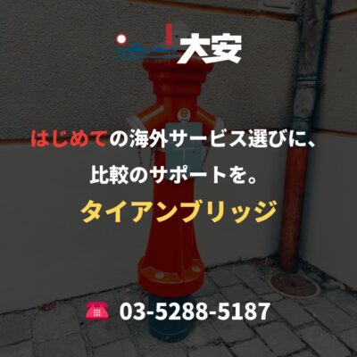 はじめての海外サービス選びに、比較のサポートを。｜タイアンブリッジ