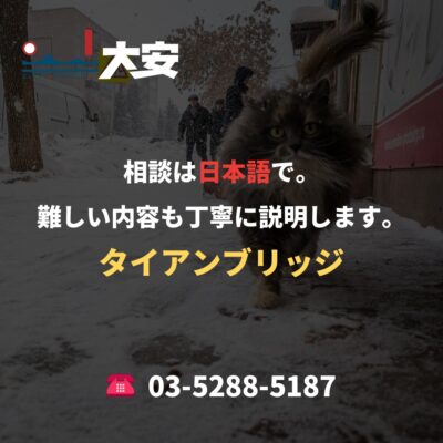 相談は日本語で。難しい内容も丁寧に説明します。｜タイアンブリッジ