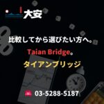 比較してから選びたい方へ。Taian Bridge。