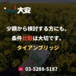 少額から検討する方にも、条件比較は大切です。｜タイアンブリッジ