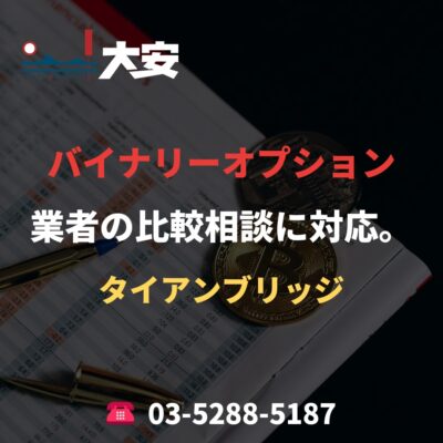 バイナリーオプション業者の比較相談に対応。｜タイアンブリッジ