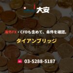 海外FX・CFDも含めて、条件を確認。｜タイアンブリッジ