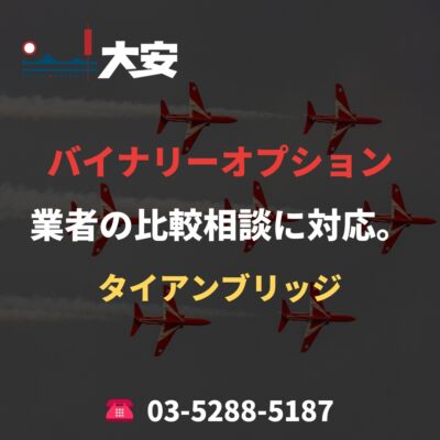 バイナリーオプション業者の比較相談に対応。｜タイアンブリッジ