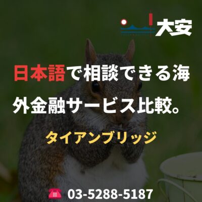 日本語で相談できる海外金融サービス比較。｜タイアンブリッジ