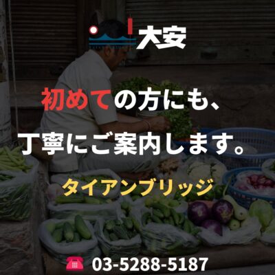初めての方にも、丁寧にご案内します。｜タイアンブリッジ