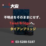 不明点をそのままにせず、Taian Bridgeへ。