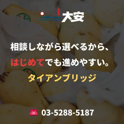 相談しながら選べるから、はじめてでも進めやすい。｜タイアンブリッジ