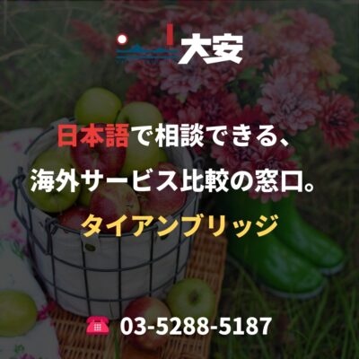 日本語で相談できる、海外サービス比較の窓口。｜タイアンブリッジ