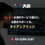 はじめての海外サービス選びに、比較のサポートを。｜タイアンブリッジ
