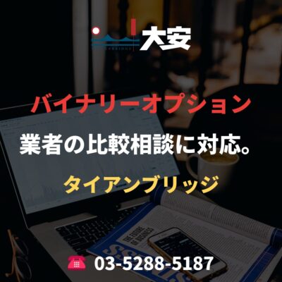 バイナリーオプション業者の比較相談に対応。｜タイアンブリッジ