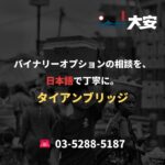 バイナリーオプションの相談を、日本語で丁寧に。｜タイアンブリッジ